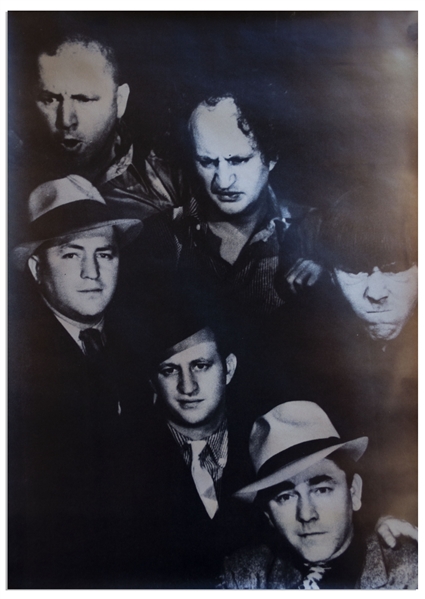 Lot of 34 Three Stooges' Posters, Lobby Cards & Large Photo From 1951-1965
