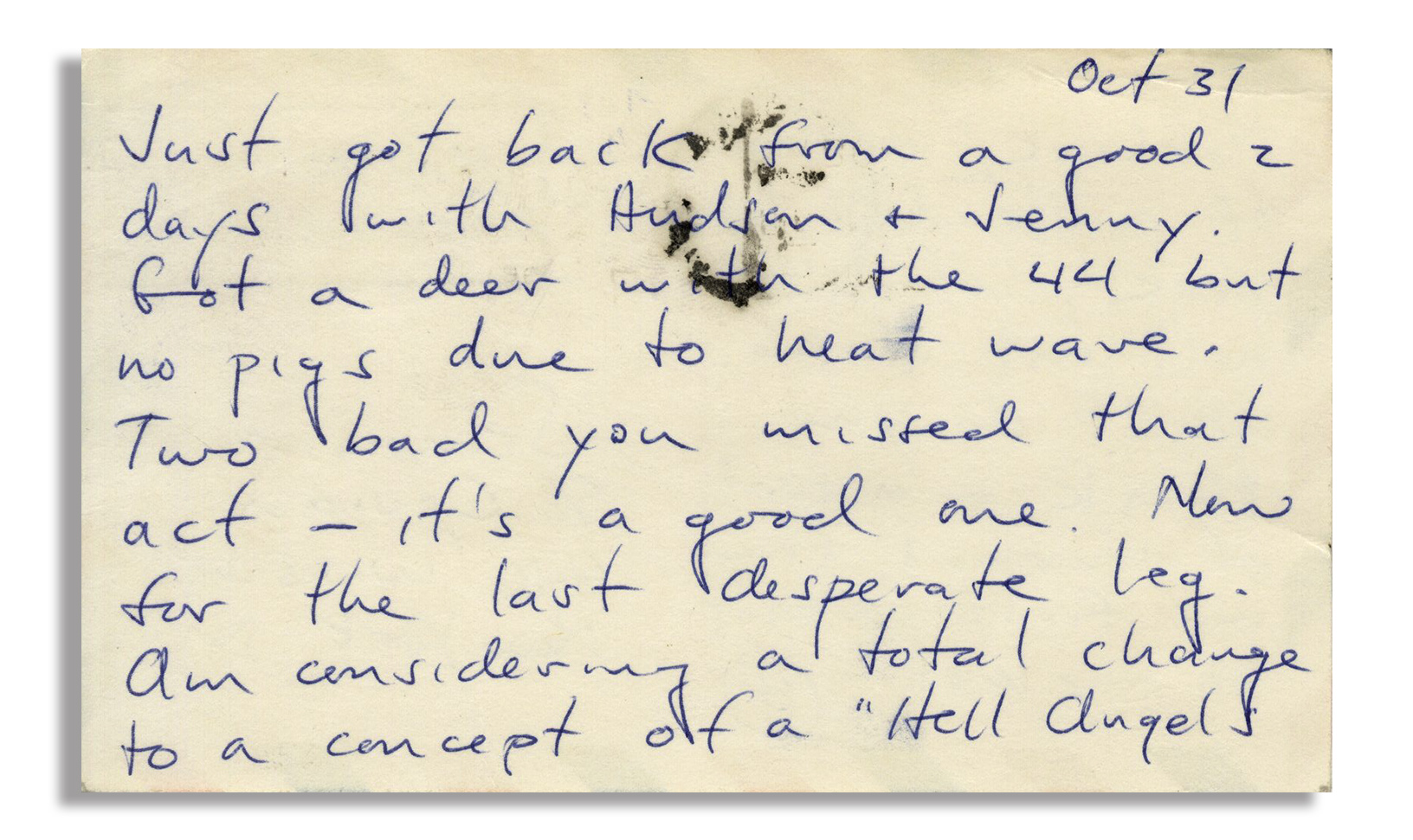 Lot Detail - Hunter S. Thompson Autograph Letter Signed -- ''am 