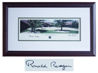 Ronald Reagan Signed Photo of His Presidential Library -- Limited Edition