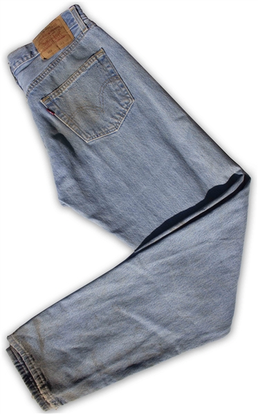 Heath Ledger's Worn Outfit From ''Brokeback Mountain'' -- Iconic Wardrobe of Levi's Jeans & Ranch-Hand Gloves