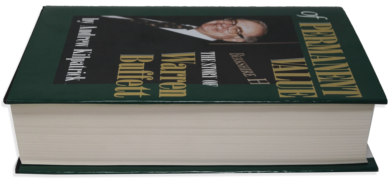 Warren Buffett Signed Copy of His Biography, ''Of Permanent Value''