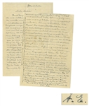 Albert Einstein Autograph Letter Signed Regarding His United Field Theory: ...I have been brooding and calculating almost all of my days and half of the nights...Unified Field Theory...