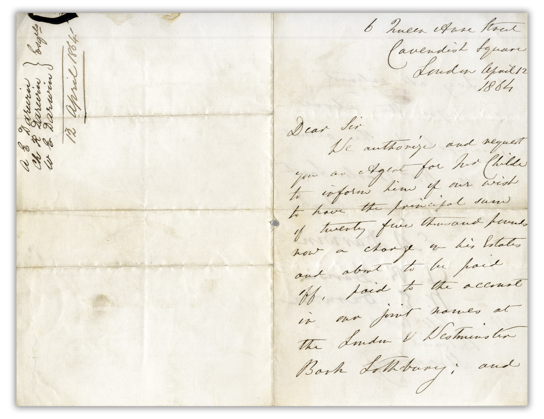 Item Detail - Charles Darwin Letter Signed From 1864