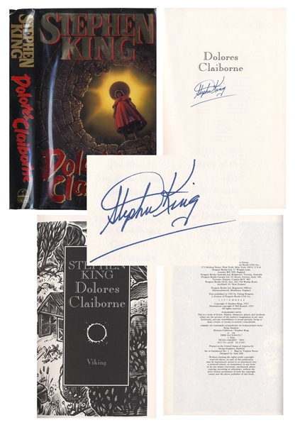 Stephen King Signed First Edition of ''Dolores Claiborne''
