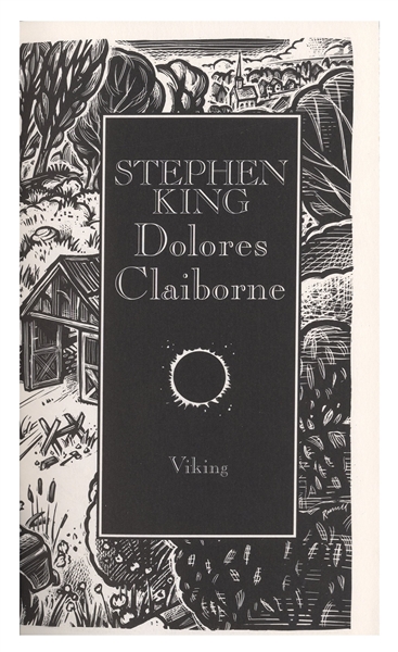 Stephen King Signed First Edition of ''Dolores Claiborne''