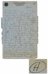Hunter S. Thompson Autograph Letter Signed on New Years Eve, 1961 -- "…Novel is bogged down horribly. Starting over again…" -- Thompson Also Writes of Football, His Favorite Sport