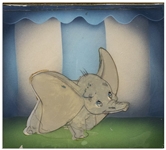 Original Dumbo Disney Cel -- Featuring Dumbo With His Large Ears on Full Display