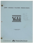 "Taxi" Script -- From the Estate of Sam Simon, Co-Creator of "The Simpsons" & Writer on "Taxi"