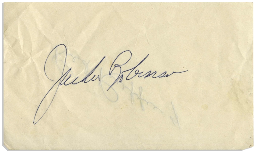 Lot Detail - Jackie Robinson Signature