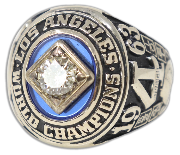 1963 Los Angeles Dodgers World Series Championship Ring - Standard