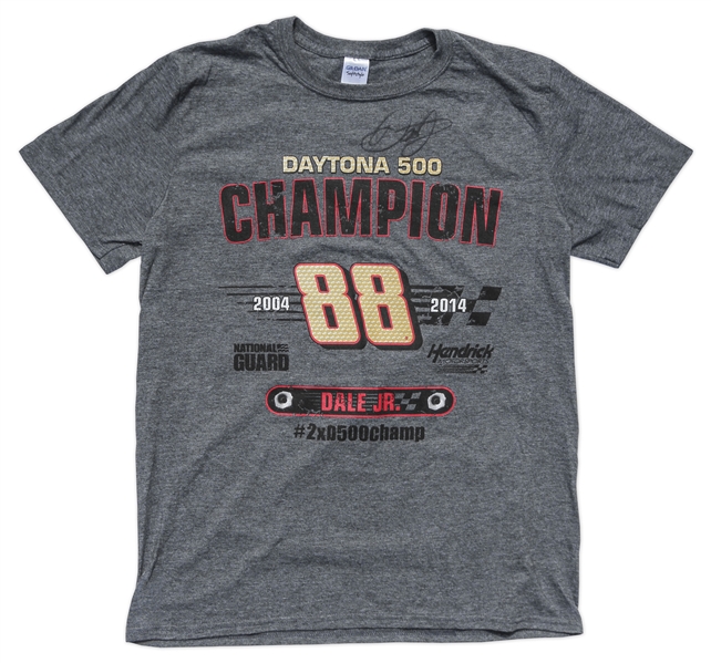 Dale Earnhardt Jr. Worn and Signed Daytona 500 Shirt