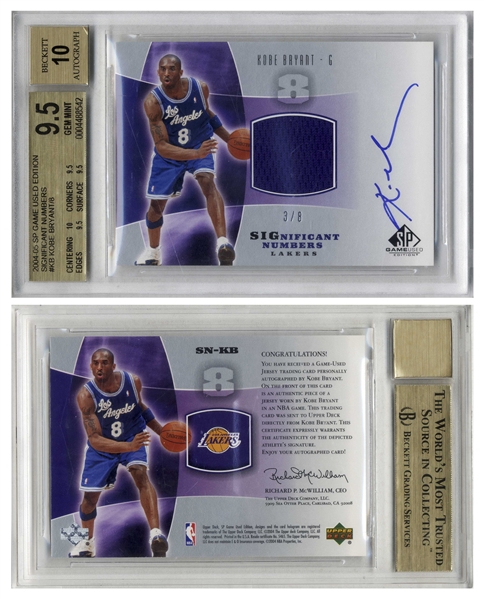 Lot Detail - Kobe Bryant Signed #8 Jersey -- With Upper Deck Authentication