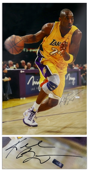Kobe Bryant Signed Huge 20'' x 30'' Photo -- With Panini Authentication