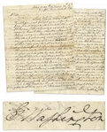 Exceptional George Washington Autograph Letter Signed on 24 September 1777, Two Days Before the British Captured Philadelphia -- ...strike up the country without getting nearer to the Enemy...