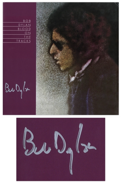 Bob Dylan Signed Album ''Blood on the Tracks'' -- With COAs From Jeff Rosen and Roger Epperson