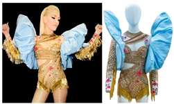 Gwen Stefani Stage-Worn Bodysuit From The Voice Custom Made by Designer Falguni Shane Peacock