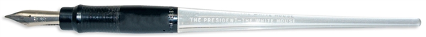 John F. Kennedy Bill Signing Pen Used as President -- With Presidential Inscription Measuring 40mm Long, the Specific Type of Pen Used by JFK
