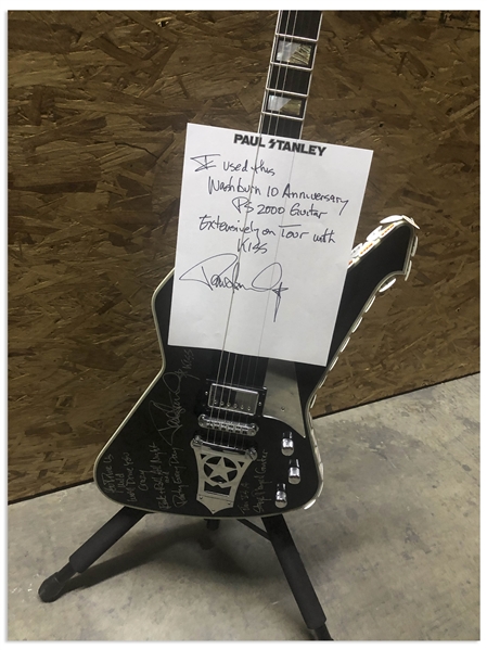 Paul Stanley Signed Guitar Stage-Played With KISS -- ''You Drive Us Wild We'll Drive You Crazy...Paul Stanley KISS''