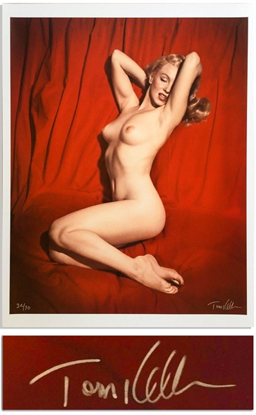 Tom Kelley Limited Edition Giclee Photograph of Marilyn Monroe -- Beautiful ''Pose #6'' Photo Measures 17'' x 22''