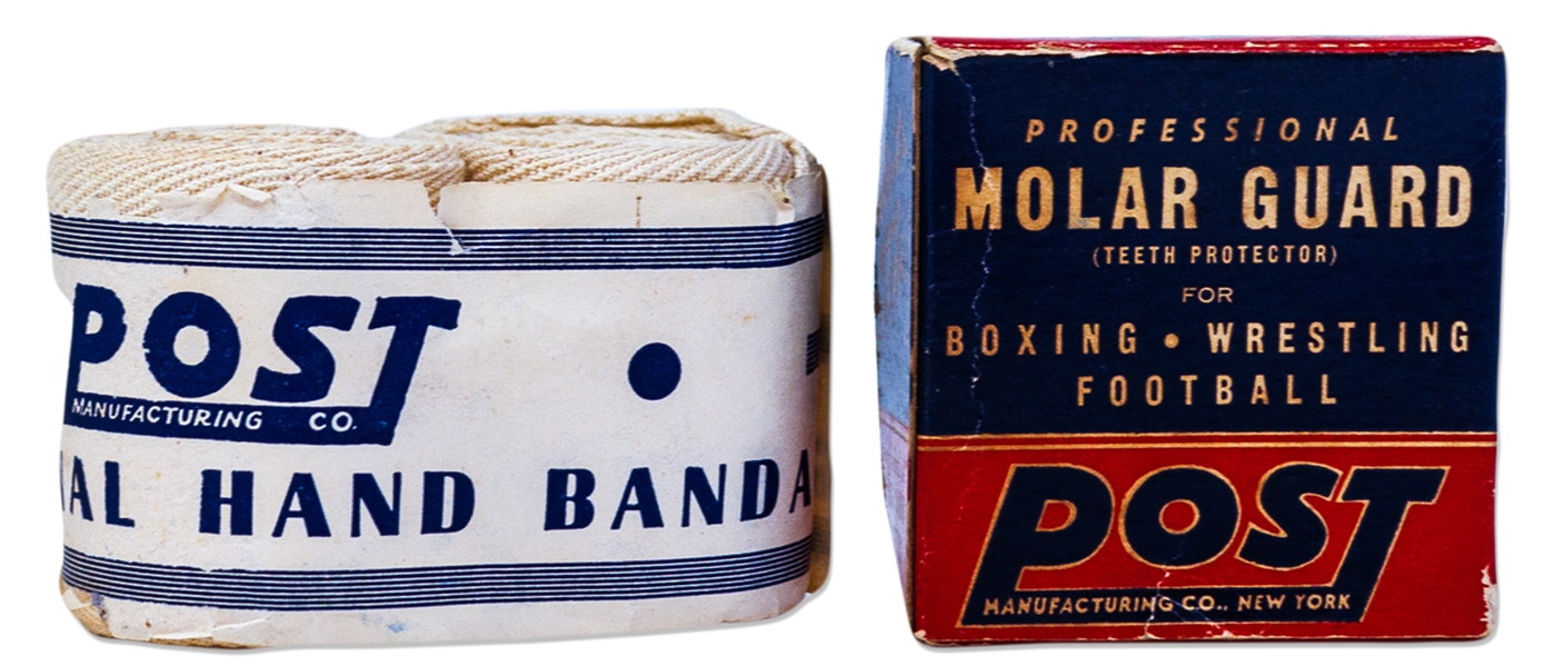 Muhammad Ali Personally Worn and Signed Hand Wrap From 1958 as Cassius Clay During His Amateur Career in Louisville, KY -- With COAs From Craig Hamilton & Peter Morkovin