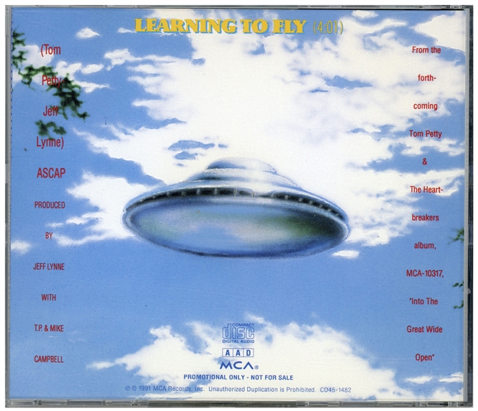 Original Artwork for Tom Petty and the Heartbreakers Album ''Into the Great Wide Open'' -- Commissioned Directly by Petty, Artwork Shows a Flying Saucer Used in the CD Booklet & Promo CD