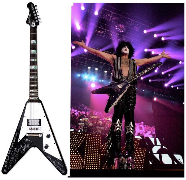 Paul Stanley Signed Guitar Stage-Played With KISS -- ''You Drive Us Wild - We'll Drive You Crazy...Paul Stanley KISS''