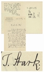 Johannes Stark Autograph Letter Signed in 1913, the Year He Discovered the Stark Effect, for Which He Won the Nobel Prize -- Letter Actually Discusses Odd Observations Regarding the Stark Effect