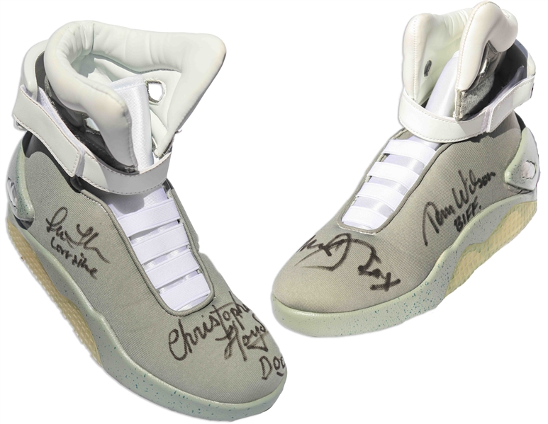 ''Back to the Future'' Cast-Signed ''Air McFly'' Lighted Shoes