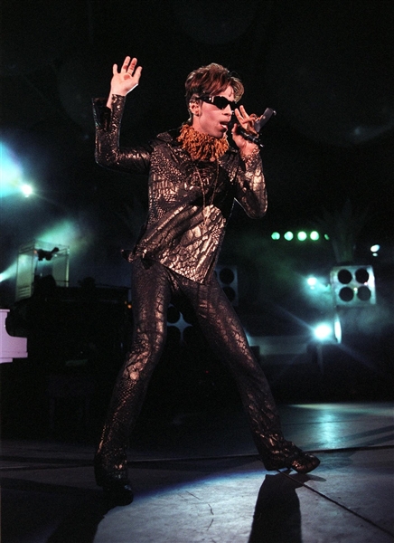 Prince Stage-Worn Costume From the Jam of the Year World Tour & New Power Soul Tours -- With LOA From Mayte Garcia & Photo of Prince Wearing the Costume