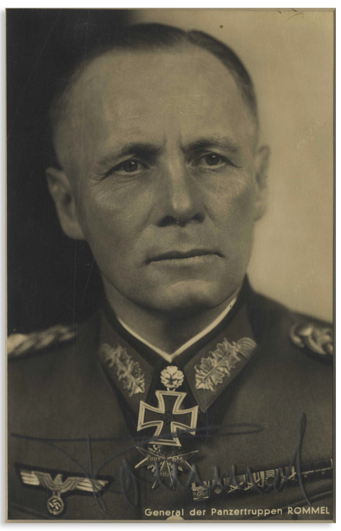 Lot Detail Erwin Rommel Signed Photo