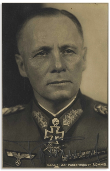 Erwin Rommel Signed Photo
