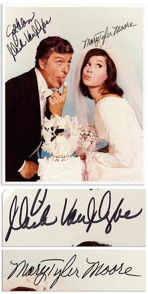 Dick Van Dyke & Mary Tyler Moore Signed 8'' x 10'' Photo From ''The Dick Van Dyke Show''