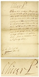 Oliver Cromwell Letter Signed Oliver P as Lord Protector of the Commonwealth