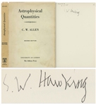 Stephen Hawking Signed Copy of His Personally Owned Book, Astrophysical Quantities -- One of the Most Important Books on Astrophysics -- With University Archives COA