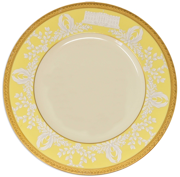 Bill Clinton White House China Dessert Plate to Honor the 200th Anniversary of the White House