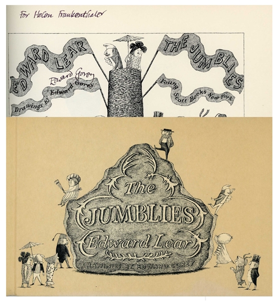 Edward Gorey Signed First Edition of ''The Jumblies'' -- Also Signed by Clifford Ross