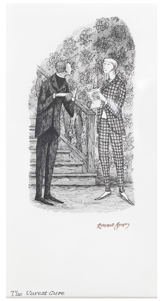 Edward Gorey Illustration for Saki's Short Story, ''The Unrest-Cure''