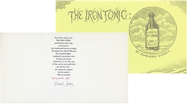 Edward Gorey Signed First Edition of The Iron Tonic -- One of Only Five Out of Series Copies Reserved for Friends