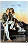 Kevin Costner and Susan Sarandon Signed Bull Durham Poster