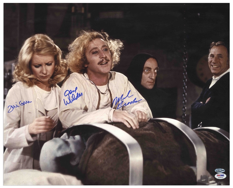 ''Young Frankenstein'' Cast-Signed 20'' x 16'' Photo, Showing the Actors in a Candid Pose -- With PSA/DNA COA
