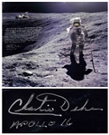 Charlie Duke 20 x 16 Photo of His Experience on the Moon: ...I didnt worry that some strange creature out of Star Wars was going to jump out...and gobble us up!