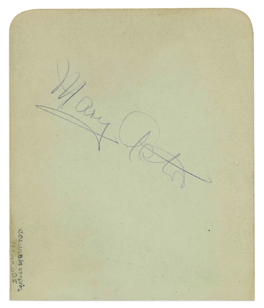 Jean Harlow Signed Autograph Album Page