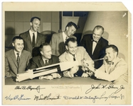 Mercury 7 Signed 10 x 8 Photo, Signed by All Seven Astronauts -- Uninscribed, With Steve Zarelli COA