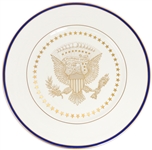 White House Service Plate From the George W. Bush Administration -- For the White House Staff Mess