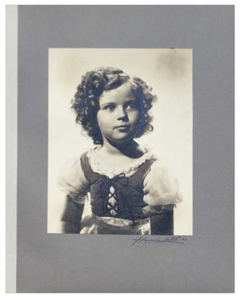 Shirley Temple Owned Large Portrait Hurrell Photographs From 1937 Film ''Heidi''
