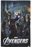 The Avengers Cast-Signed Poster -- Signed by Creator Stan Lee and 8 Cast Members of the 2012 Blockbuster Film