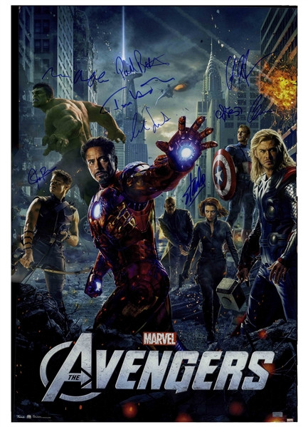 ''The Avengers'' Cast-Signed Poster -- Signed by Creator Stan Lee and 8 Cast Members of the 2012 Blockbuster Film