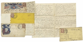 Lot of 13 Letters by a Civil War Soldier in the 1st Vermont Heavy Artillery, Wounded at Cedar Creek -- ...Our company has 13 men left out of 152. I am one of that number that has been spaired...
