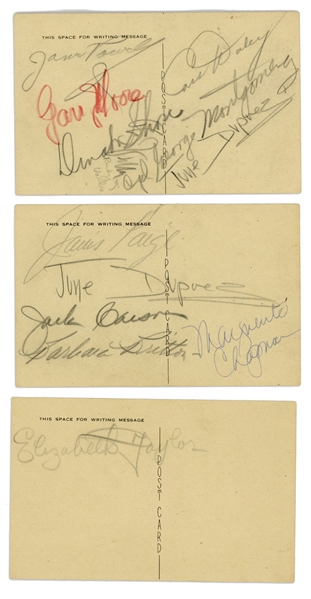 Hollywood Autograph Book Full of Golden Age Celebrity Signatures -- Elizabeth Taylor, Shirley Temple, Bing Crosby, George Burns & More