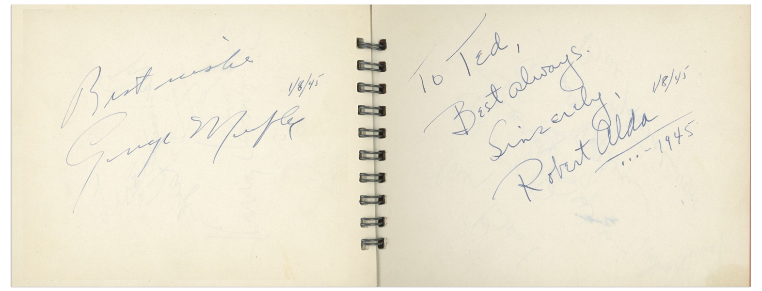 Hollywood Autograph Book Full of Golden Age Celebrity Signatures -- Elizabeth Taylor, Shirley Temple, Bing Crosby, George Burns & More